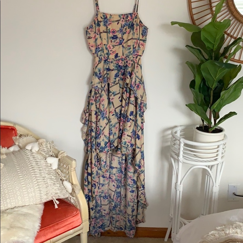 High low floral dress
